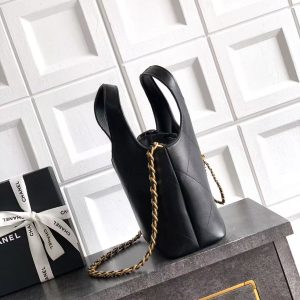 9c88965d2936a3028464342720620876 CC SS 2026 Small Shopping Bag Black Lambskin