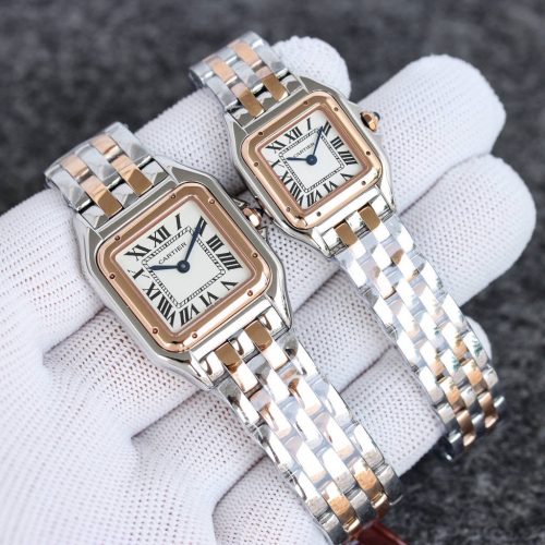 Image_20231114172152 PANTHERE PINK GOLD STEEL WHITE DIAL