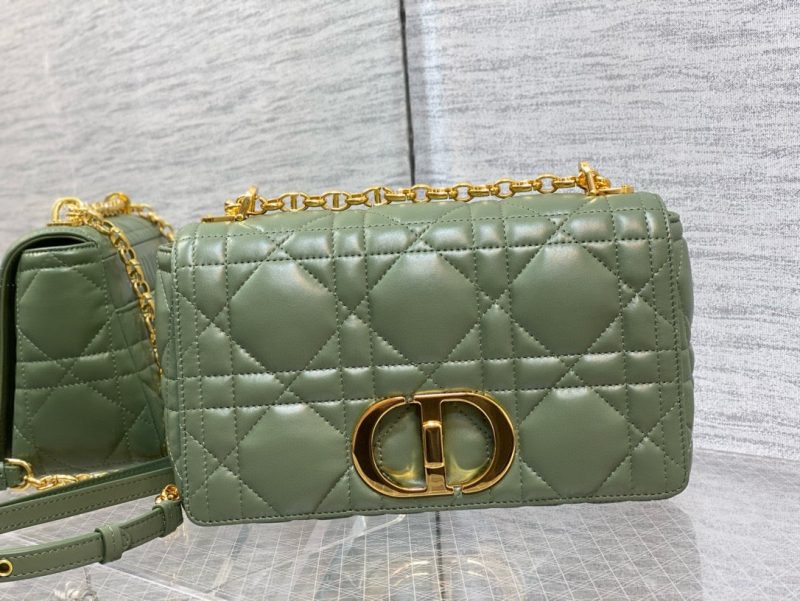 MEDIUM CARO BAG 25 GREEN MACROCANNAGE CALFSKIN