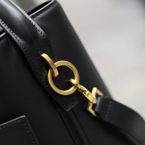 le 37 26cm black calfskin gold hardware