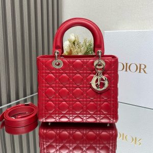 Image_20240628101854 medium lady 24 red calfskin gold hardware