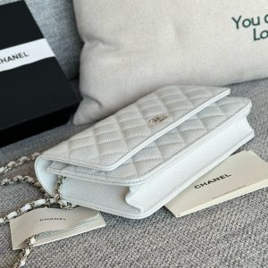 WOC 19CM WHITE CAVIAR SILVER HARDWARE