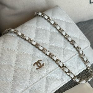 WOC 19CM WHITE CAVIAR SILVER HARDWARE