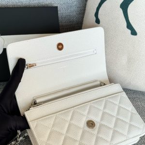 WOC 19CM WHITE CAVIAR SILVER HARDWARE