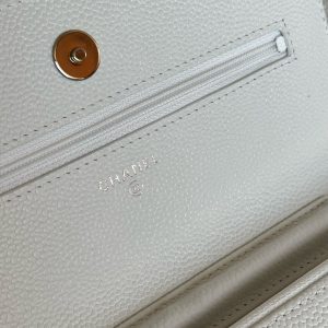 WOC 19CM WHITE CAVIAR SILVER HARDWARE