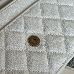 WOC 19CM WHITE CAVIAR SILVER HARDWARE