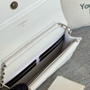 WOC 19CM WHITE CAVIAR SILVER HARDWARE