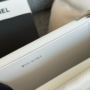 WOC 19CM WHITE CAVIAR SILVER HARDWARE