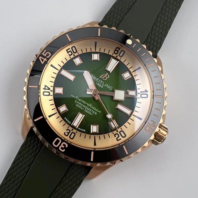 Breitling Superocean 42 Automatic Green Strap