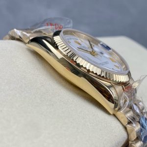 DAY-DATE 36MM GOLD CASE WHITE DIAL