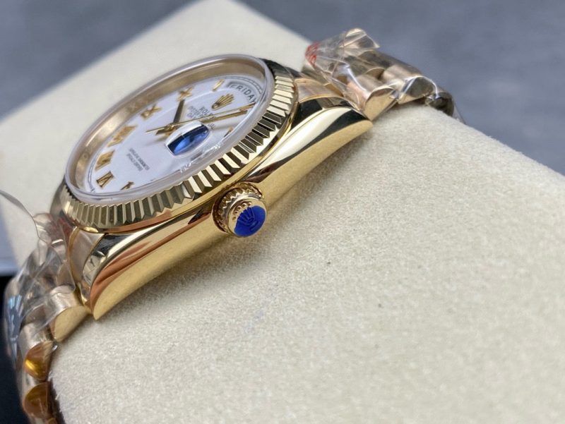 DAY-DATE 36MM GOLD CASE WHITE DIAL