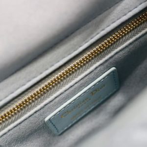 CD Mini Lady 17 Light Blue Mint Lambskin