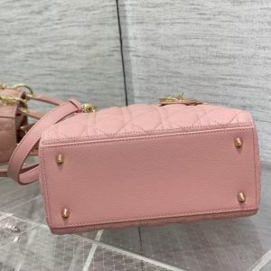 CD MEDIUM LADY 24 BLUSH CANNAGE LAMBSKIN