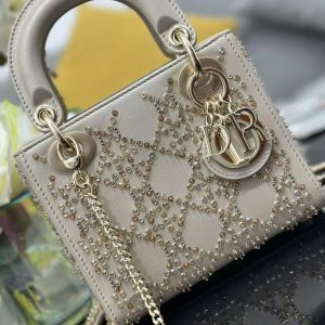CD Lady Dior 17 Bag Beige Calfskin