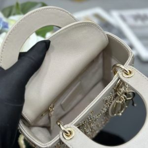 CD Lady Dior 17 Bag Beige Calfskin