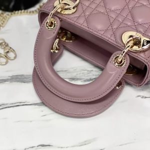 CD Lady Dior Bag Dusty Pink Lambskin