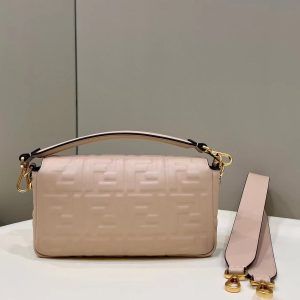 Baguette 27cm Beige Lambskin Gold Hardware