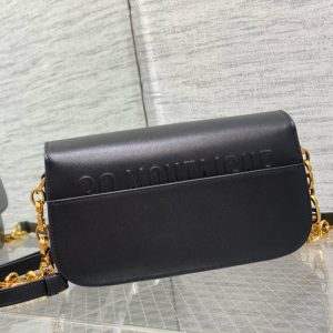 Image_20250311214209 MONTAIGNE AVENUE 23 BAG IN BLACK CALFSKIN