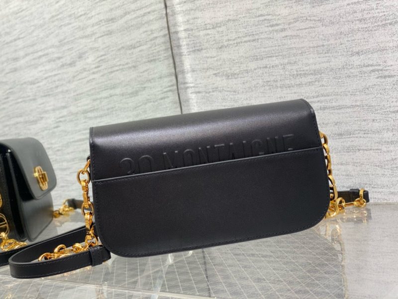 Image_20250311214209 MONTAIGNE AVENUE 23 BAG IN BLACK CALFSKIN
