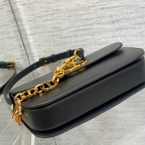 Image_20250311214213 MONTAIGNE AVENUE 23 BAG IN BLACK CALFSKIN