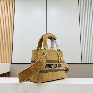 Image_20250327150806 SMALL 24 LADY BAG IN TAN BROWN CANVAS