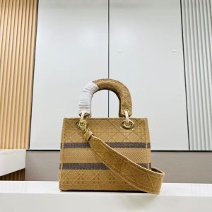 Image_20250327150814 SMALL 24 LADY BAG IN TAN BROWN CANVAS