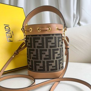 Image_20250329095841 MON TRESOR 18 IN MONOGRAM BROWN CANVAS WITH FF MOTIF EMBROIDERED