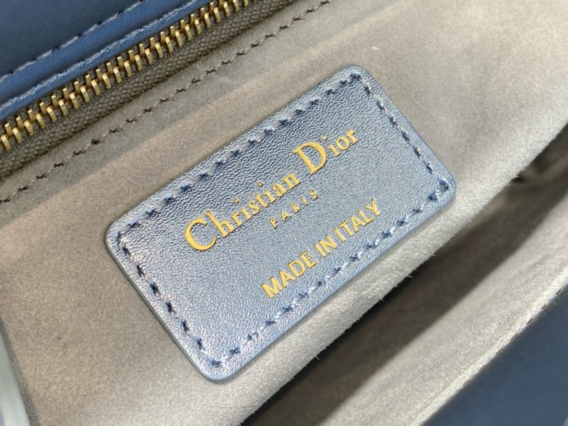 CD Lady 20 Navy blue Canvas attached diamonds