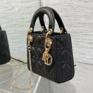 Mini Lady 17 My ACB Black Lambskin Light Gold Hardware