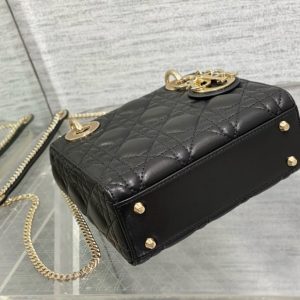 Mini Lady 17 My ACB Black Lambskin Light Gold Hardware