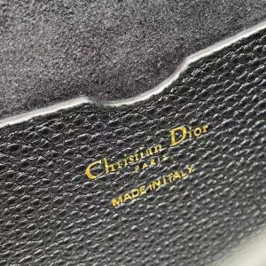 Image_20250425134413_1 CD Bobby Bag Black Pebbled Leather Gold Hardware