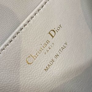 Small CD Caro Blackpack 18cm Powder Beige Macrocannage Lambskin