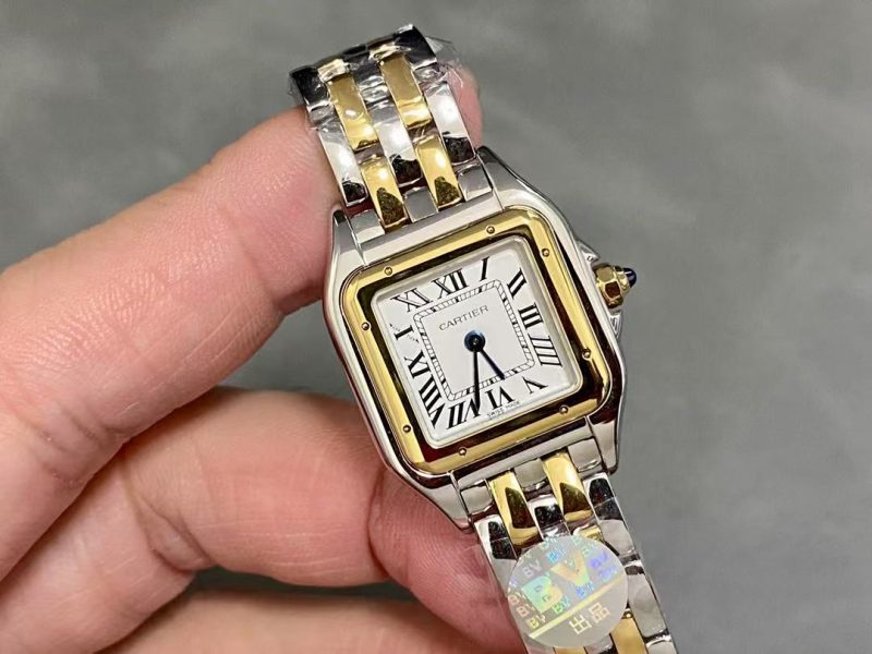 Image_20250816151414_1422_bceca357-157f-4f27-a8a3-c36f7974bab7 PANTHERE DE CARTIE 22MM QUARTZ GOLD STEEL WHITE DIAL BEST VERSION