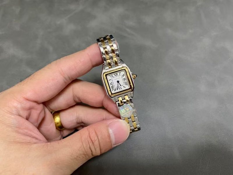 Image_20250816151414_1424_2ab7d213-8c99-43af-b838-e0646ffb74e6 PANTHERE DE CARTIE 22MM QUARTZ GOLD STEEL WHITE DIAL BEST VERSION
