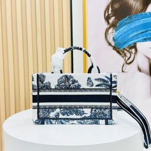 Image_20250817112919_6301 Dior Book Tote 21 cm Blue White Canvas