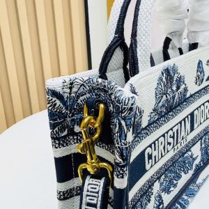 Image_20250817112919_6302 Dior Book Tote 21 cm Blue White Canvas