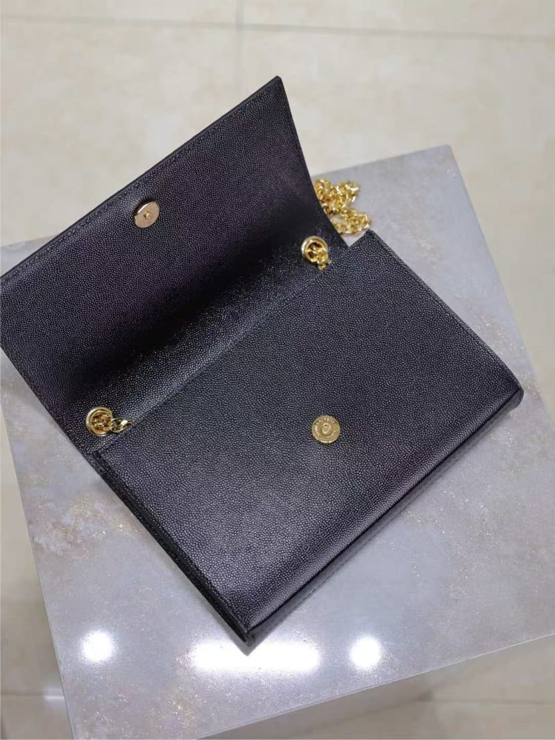 Image_20250817115349_5871 YSL Kate Small Chain Bag 20cm Black Gold Grained Calfskin