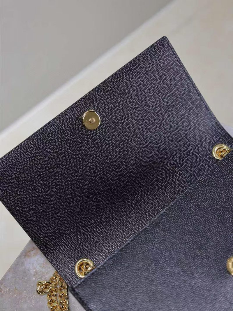 Image_20250817115349_5873 YSL Kate Small Chain Bag 20cm Black Gold Grained Calfskin