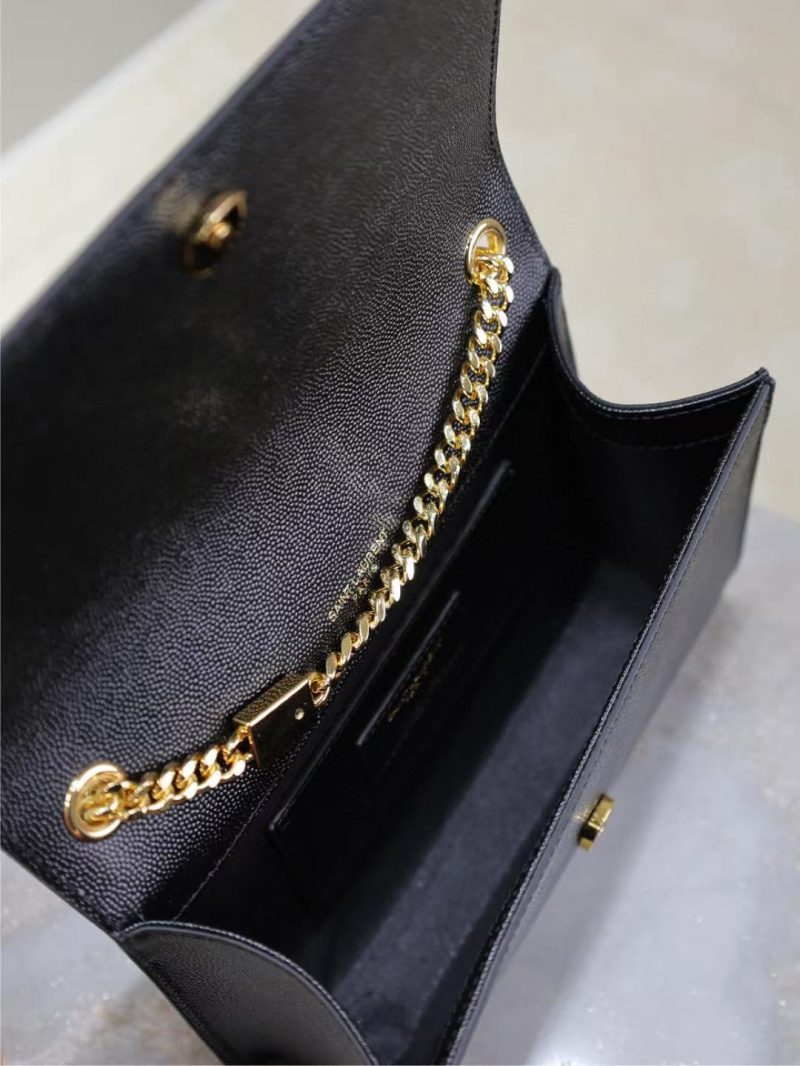 Image_20250817115349_5874 YSL Kate Small Chain Bag 20cm Black Gold Grained Calfskin