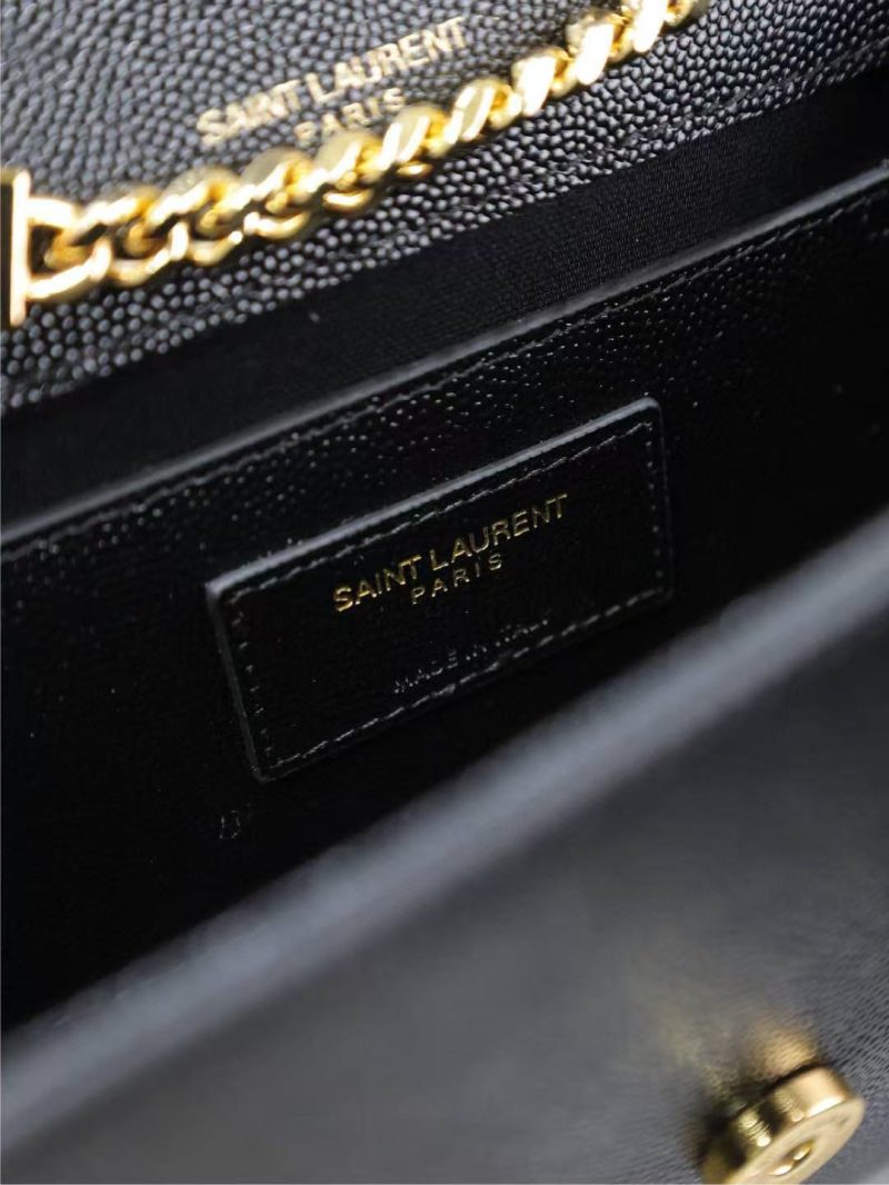 Image_20250817115349_5876 YSL Kate Small Chain Bag 20cm Black Gold Grained Calfskin