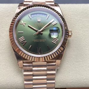 Image_20250819162957_2195 Rolex Day-Date 40 Olive Green Dial – 18K Everose Gold
