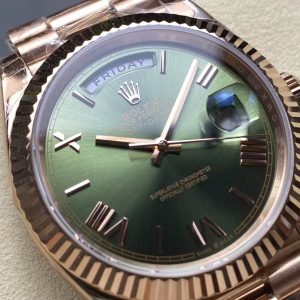 Image_20250819162957_2196 Rolex Day-Date 40 Olive Green Dial – 18K Everose Gold