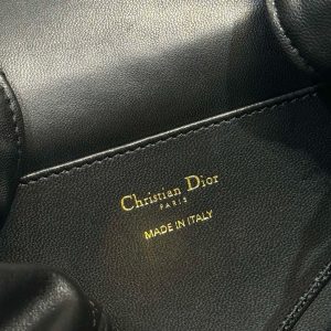 CD Caro Medium Size Backpack Black Sheepskin 23 x 26.7 x 12.5 cm