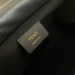 Image_20250922113258_9098_16_1 Fendii Mamma Baguette Drawstring Shoulder Bag Black Nappa Leather