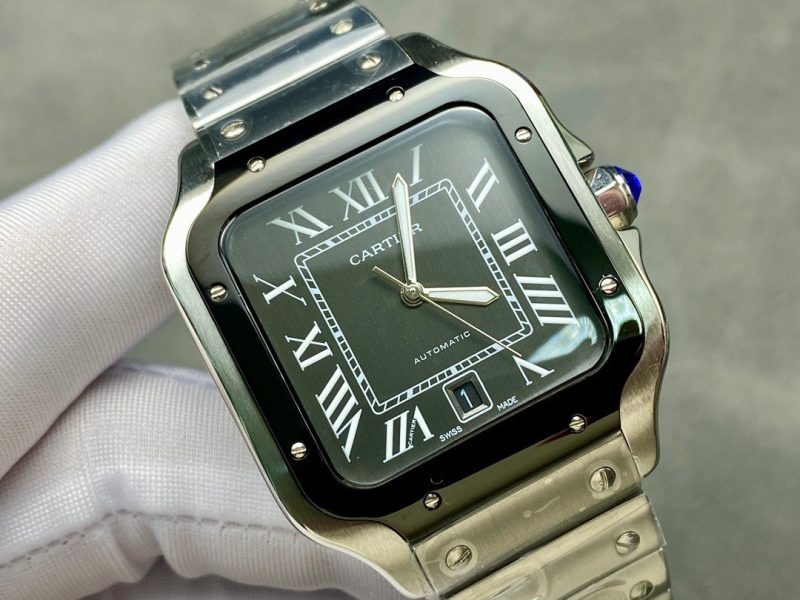 SANTOS 40MM CUSTOM BLACK DIAL