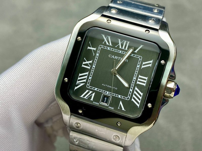 SANTOS 40MM CUSTOM BLACK DIAL