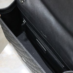 YSL Envelope Chain Large Bag 31cm Black Cowhide