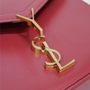 YSLCassandra Top Handle Bag Medium 25cm Red Cowhide GHW