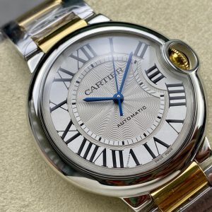 Cartier Balloon 36mm Silver Gold Stainless Steel