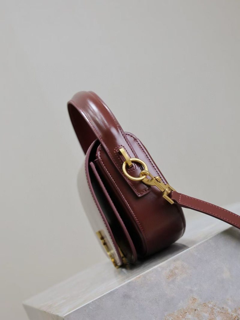 Image_20251120162746_2762_20 YSL 2025 Voltaire 24cm Burgundy Gold Calfskin